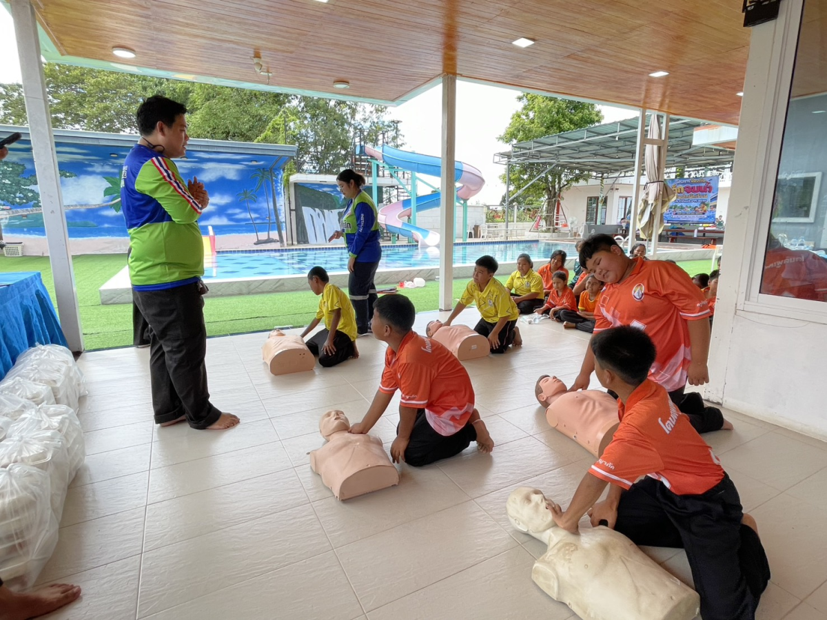 จัดโครงการป้องกันเด็กจมน้ำในเด็กนักเรียน ประจำปีงบประมาณ 2569